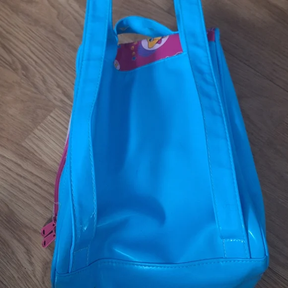 Barbie Backpack Vintage 2000s Puppy Bubblegum Pink Vinyl Purse Girls Kids Blue - Picture 4 of 9